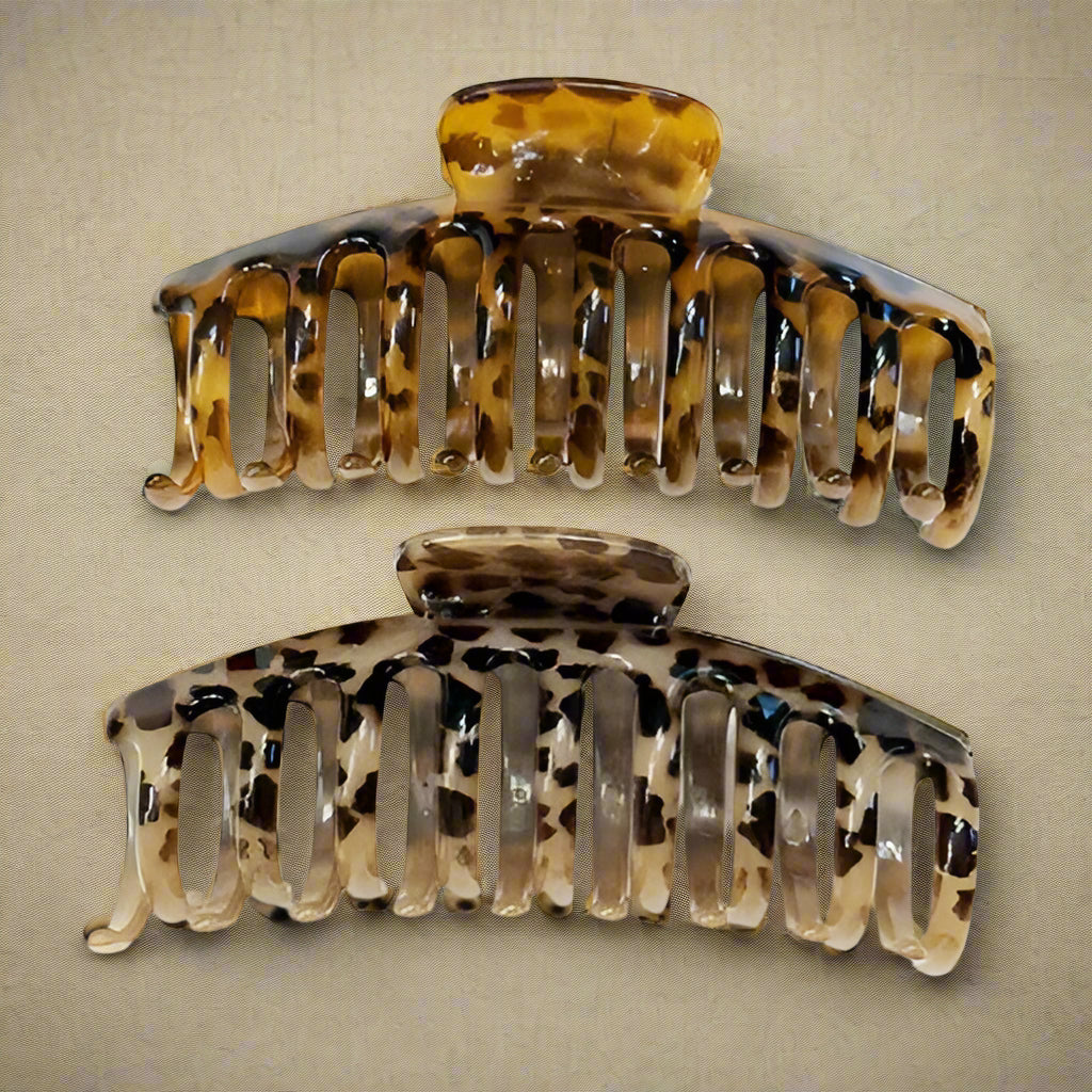 Classic Round Leopard Pattern Hair Claw