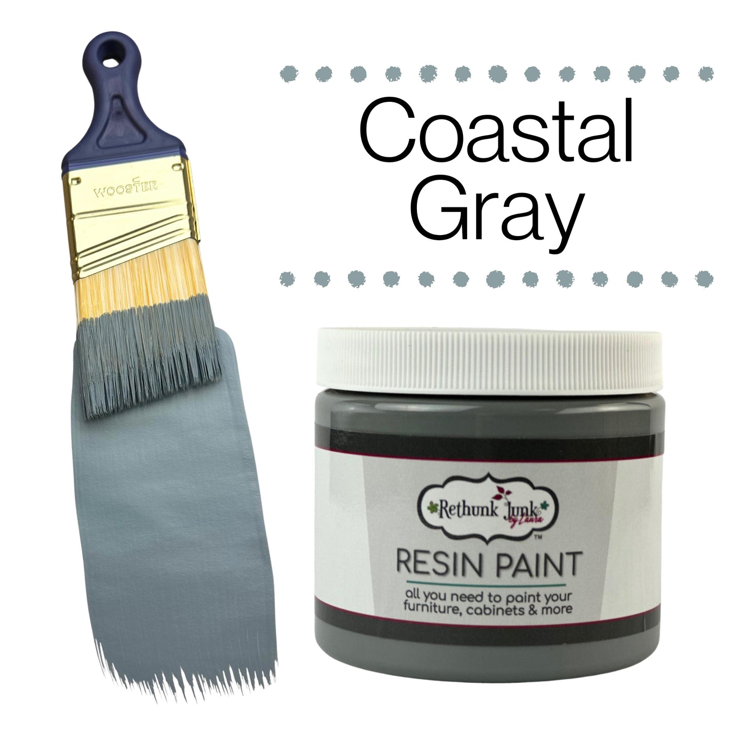 Rethunk Junk Resin Paint in Coastal Gray