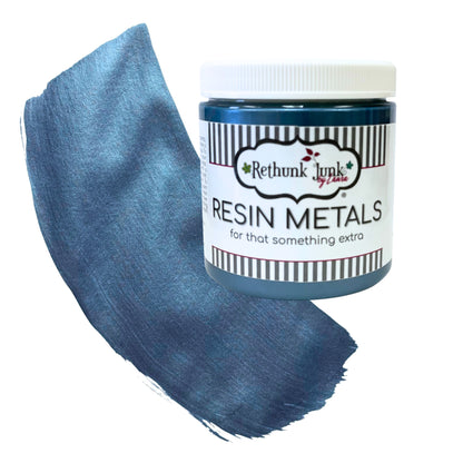 Rethunk Junk Resin Paint in Metallic Cobalt Blue