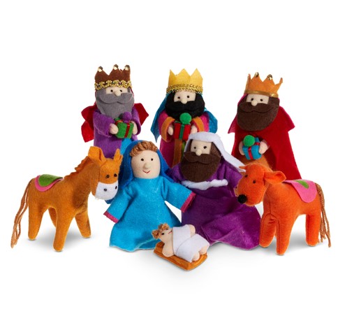 Colorful Nativity Scene - Set of 8