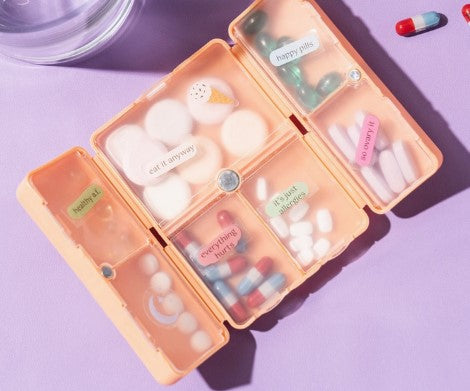 Crush Everything's Fine Pill & Vitamin Case