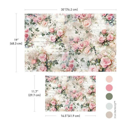 Decoupage Fiber Pack - Rosy Reverie