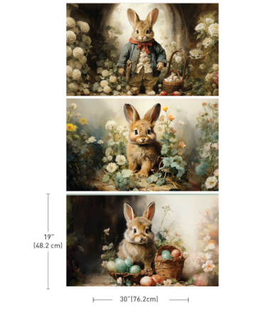 Redesign Decoupage Tissue Paper Pack - Dreamy Bunnies