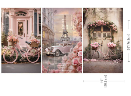 Redesign Decoupage Tissue Paper Pack - Parisian Bloom Haven