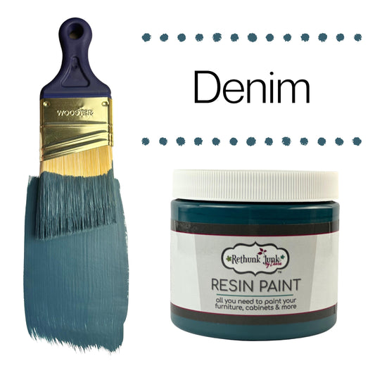 Rethunk Junk Resin Paint in Denim Blue