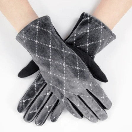 Diamond Rhinestone Gloves