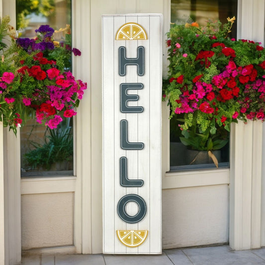 Double Sided Summer Sign - Hello/American Flag - LOCAL PICKUP ONLY