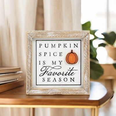 Double Sided Fall Sign - If You've Got it, Haunt it/Pumpkin Spice is My Favorite Season