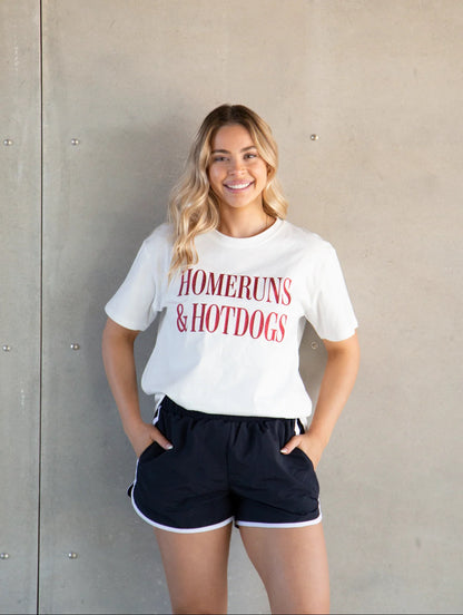 Homeruns & Hotdogs Tee