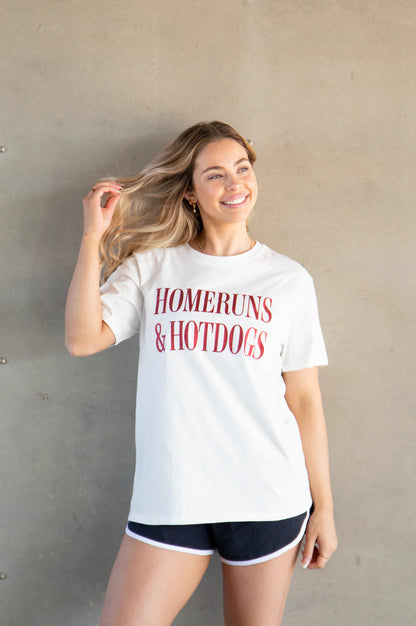 Homeruns & Hotdogs Tee