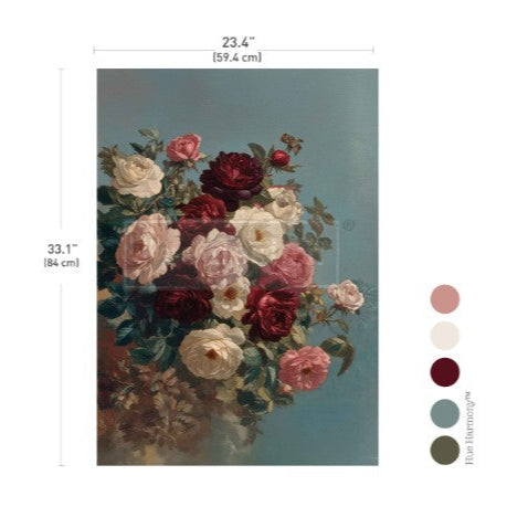 Decoupage Fiber Paper - Ethereal Rosebush