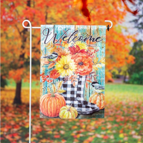 Evergreen Garden Flag - Fall & Halloween