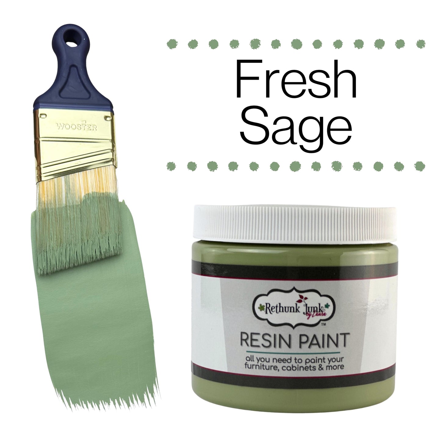 Rethunk Junk Resin Paint in Fresh Sage