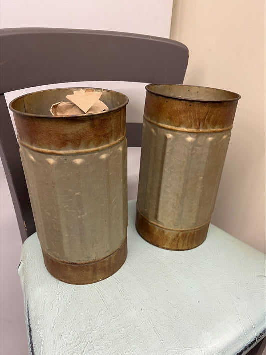 Galvanized Metal Vase