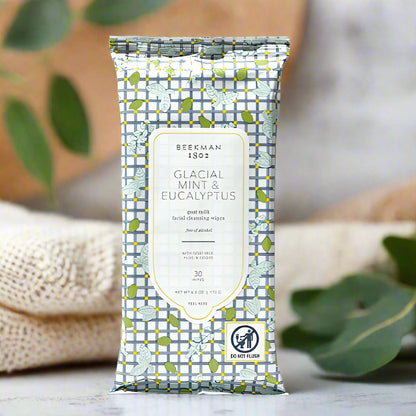 Beekman 1802 Glacial Mint & Eucalyptus Face Wipes
