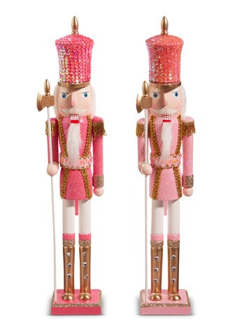 Pink Glittered Nutcracker