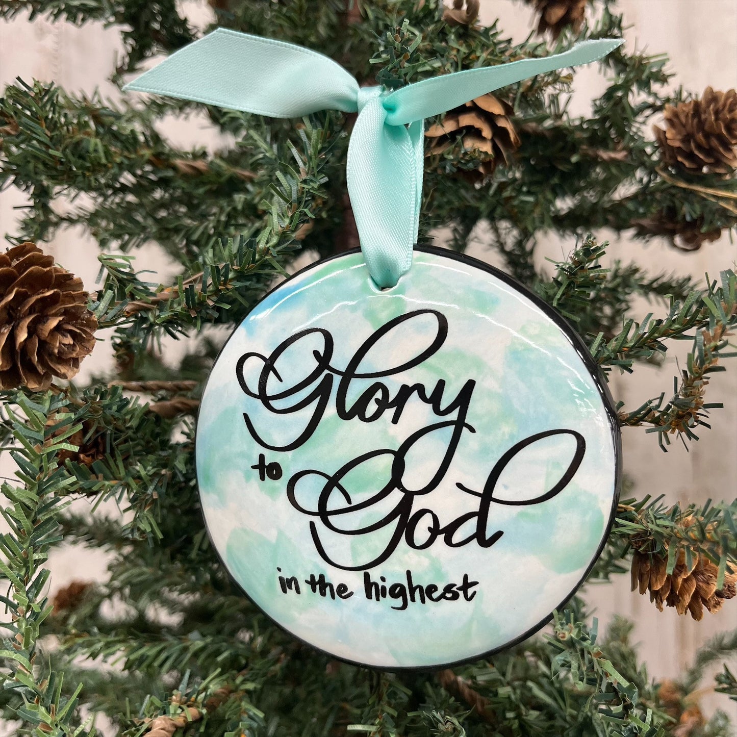 Hand-Painted Ceramic Ornament - Faith Collection