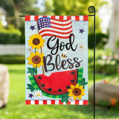 Evergreen Garden Flag - Summer & Patriotic