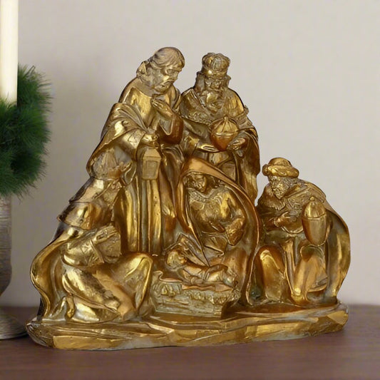 Gold Nativity Scene