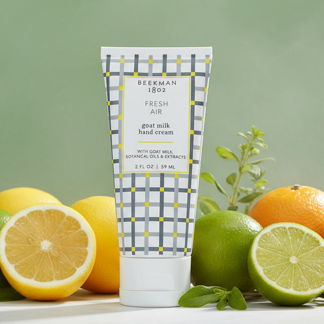 Tube of hand cream with checkered design 