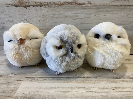 Handcrafted Owl Figurine Ornaments