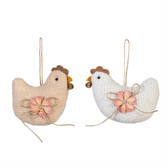 Hanging Fabric Farm Chicken