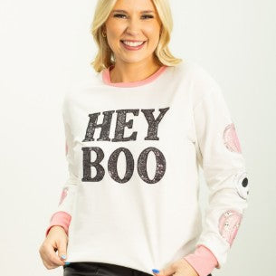 Hey Boo Long Sleeve Top