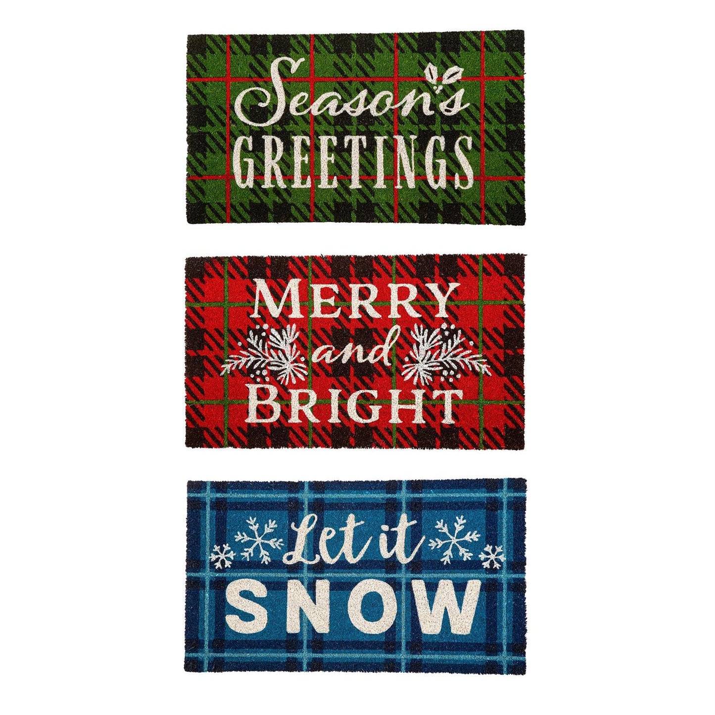 Holiday Salutation Coir Mat