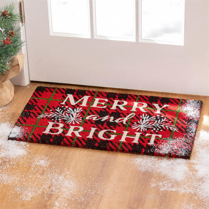 Holiday Salutation Coir Mat