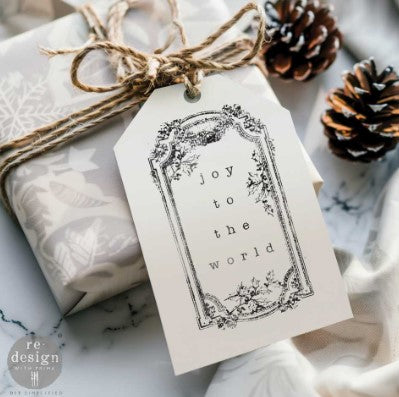 Decor Clear Stamp -Holly Jolly Tags