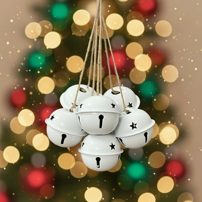 White Jingle Bell Ornaments