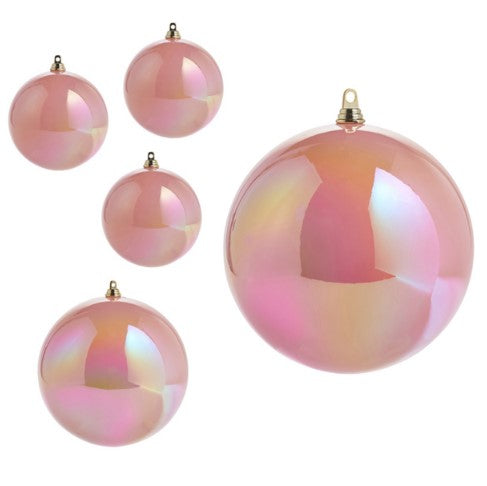 Iridescent Pink Ball Ornament