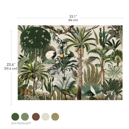 Decoupage Fiber Paper - Jungle Bloom
