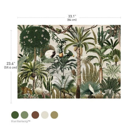 Decoupage Fiber Paper - Jungle Bloom