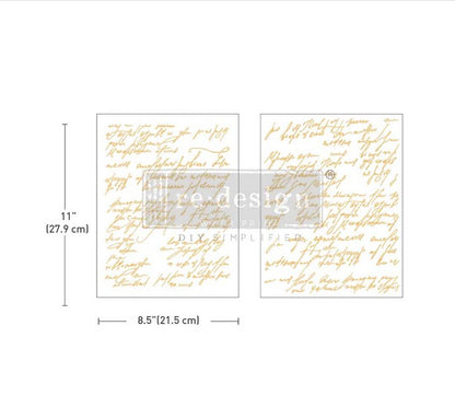 Middy Foil Transfers® Kacha - Shimmering Script