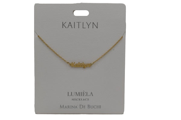 Mulberry Studios Personalized Name Necklaces - A through L