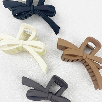 Knotted Bow Neutrals Hair Claw Clip