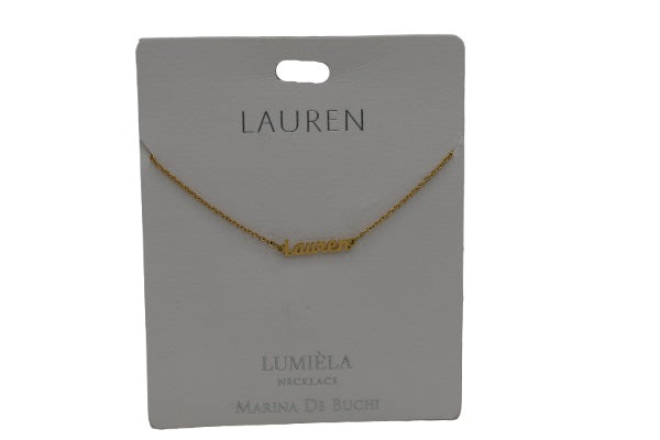 Mulberry Studios Personalized Name Necklaces - A through L