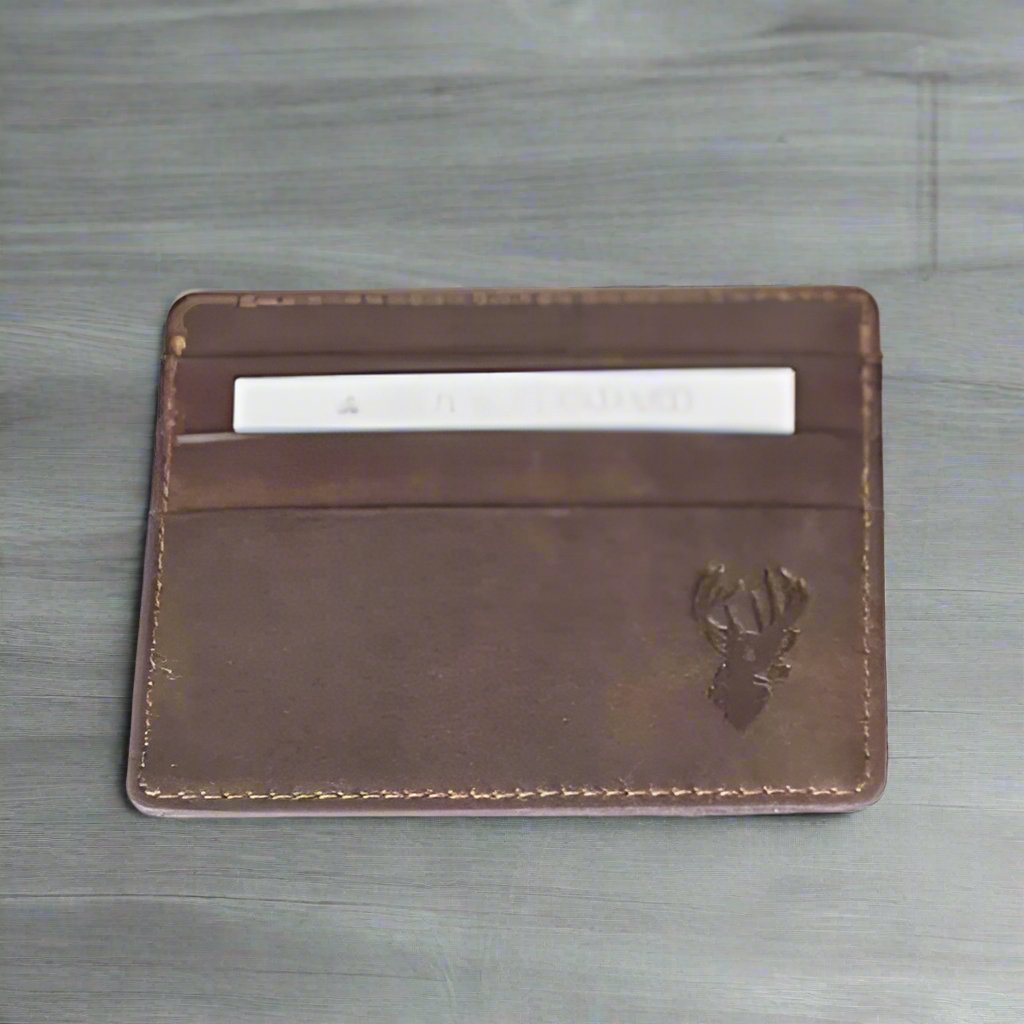 Leather Embossed Slim Wallet