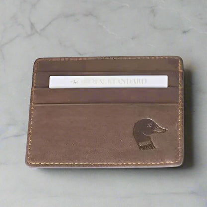 Leather Embossed Slim Wallet