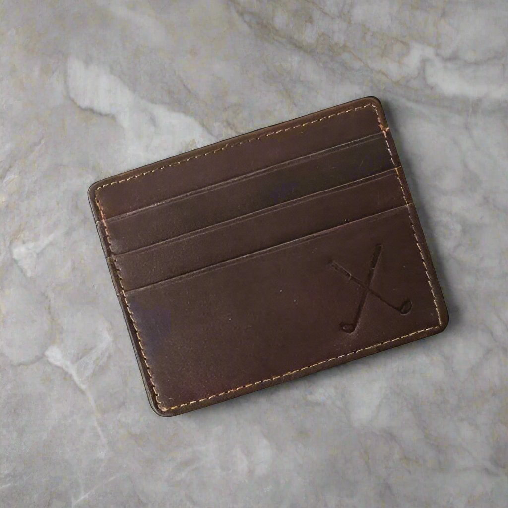 Leather Embossed Slim Wallet