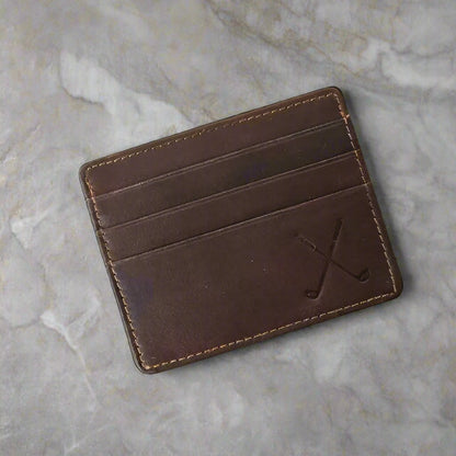 Leather Embossed Slim Wallet