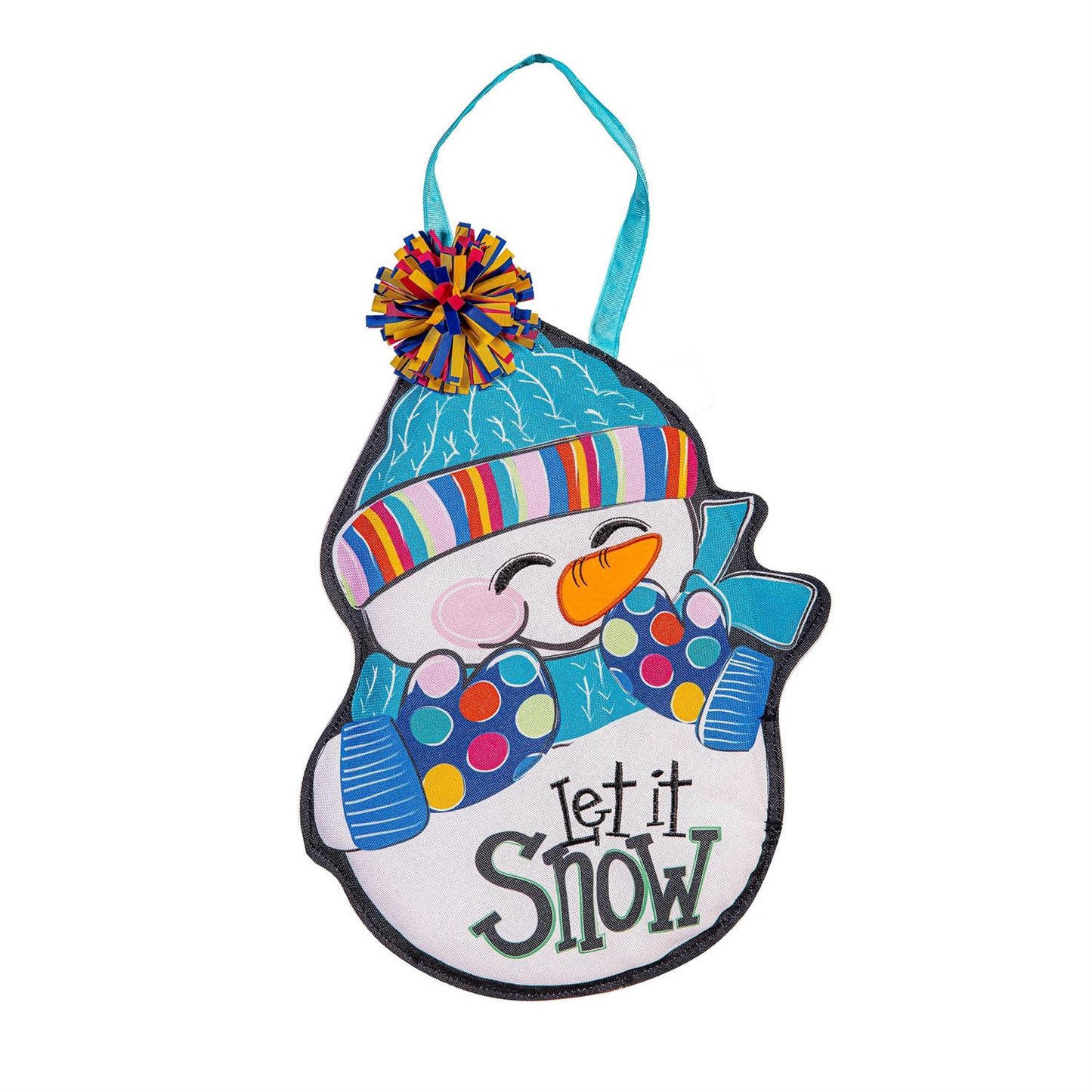 Let It Snow-Man Door Hanger