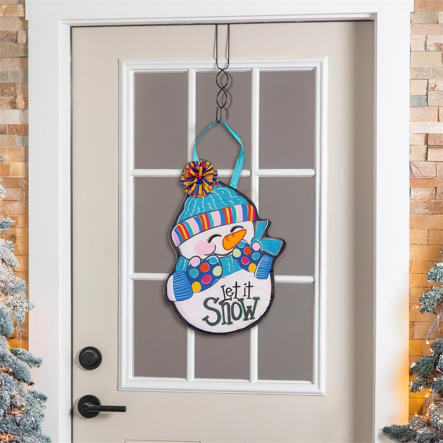 Let It Snow-Man Door Hanger