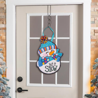Let It Snow-Man Door Hanger