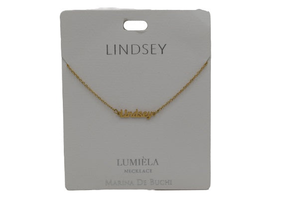 Mulberry Studios Personalized Name Necklaces - A through L