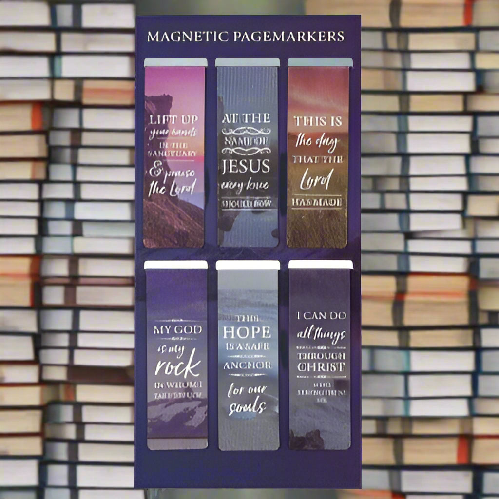 Christian Art Gifts Faith Magnetic Bookmark Sets