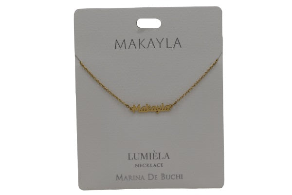 Mulberry Studios Personalized Name Necklaces - M through V
