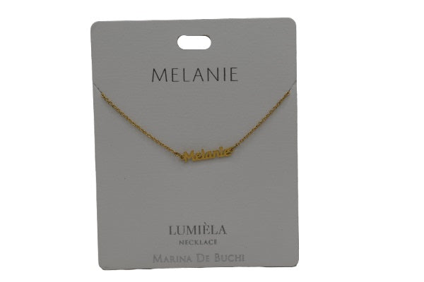 Mulberry Studios Personalized Name Necklaces - M through V
