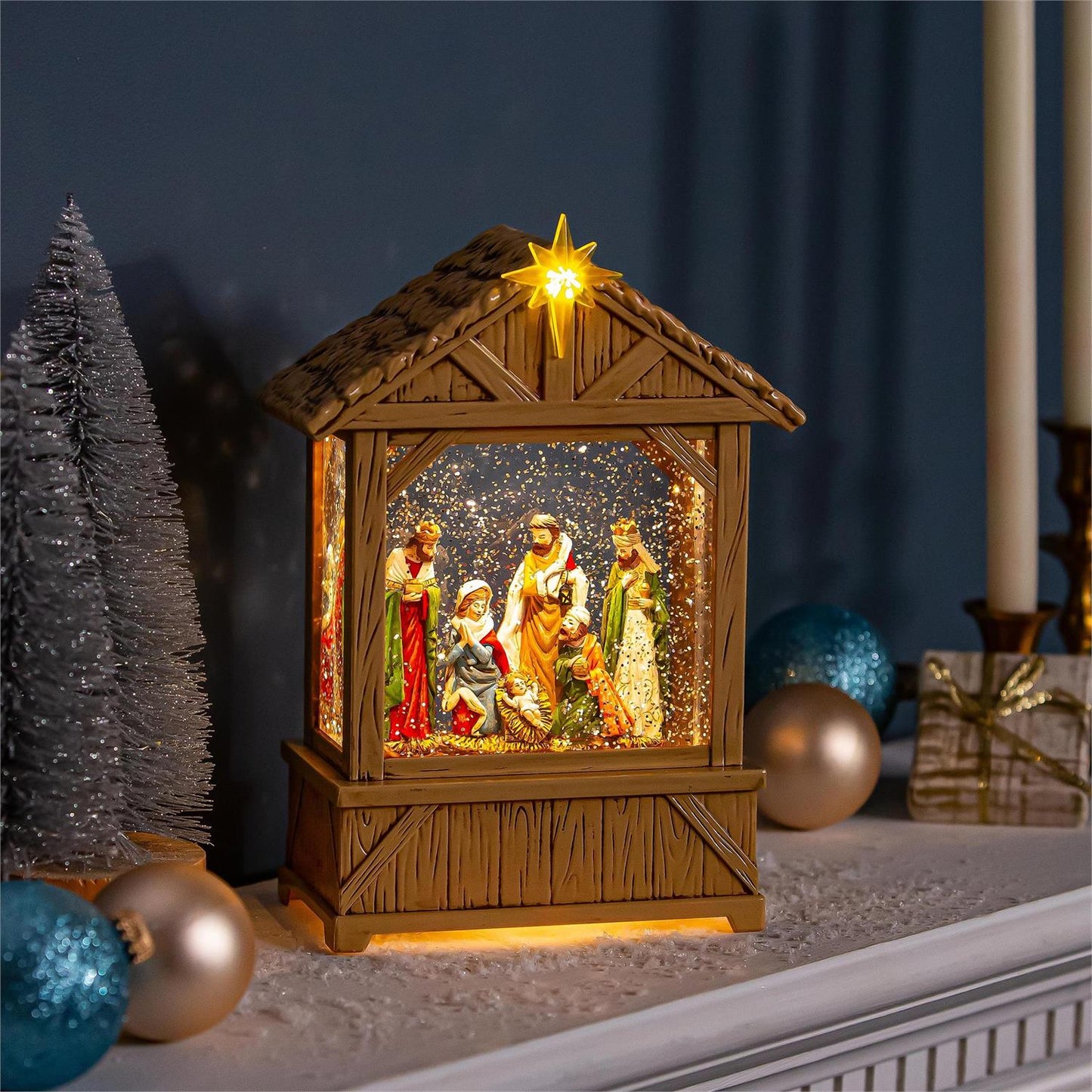 Nativity LED Water Lantern